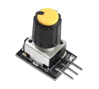 Luwecf Régulateur de Ventilateur PWM Léger Portable en PC Interrupteur Ajustable avec Bouton Tournant Composant Équipement DC Adapté pour Réparation, Assemblé