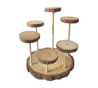 Luwecf Riser En Bois pour Parfum et Objets de Collection Organisateur pour Les Poupées et Les Bijoux, 6 Plateformes