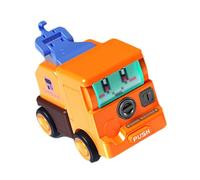 Luwecf Robot Transformateur Jouet Voiture Ingénierie Véhicule Modèle Construction Camion Jouet pour Cadeaux D'anniversaire Décoration de La Maison Enfants âg, Orange