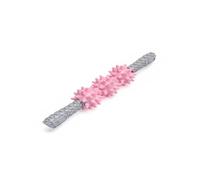 Luwecf Rouleau de Massage Musculaire Rouleau Bâton Outil Accessoire Multifonction pour Groupes Musculaires Du Cou au Mollet Trois Rouages Rotatifs Pression, Rose