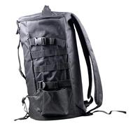 Luwecf Sac à Dos de Pêche Portable Porte-Canne Cylindrique Rangement Multifonctionnel Léger Tissu Oxford Résistant Adapté pour Amateur Pêche Aventures Dehors, Noir