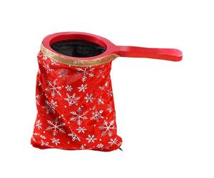 Luwecf Sac de Changement Magique Accessoires Magicien Double Couche Pochette Disparition Jouet Spectacle Réversible pour Animation Fête Anniversai, Motif Rouge