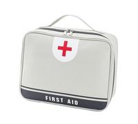 Luwecf Sac de Secours Vide Étui Médicaments Première Intervention Pochette de Stockage Organisateur Famille Oxford Robuste Adapté à La Pharmacie Trousse, Gris