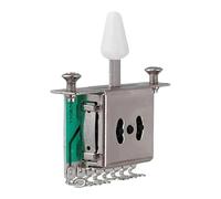 Luwecf Sélecteur Micro Guitare Pièce Remplacement Commutateur Levier Sélecteur Guitare Accessoire Matériel Montage Inclus Structure Solide Alliage PP Facile, Blanc 5 Voies