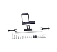 Luwecf Servo Mount Hydraulic Direering Kit pour 1/10 RC Crawler Vehicles, Noir