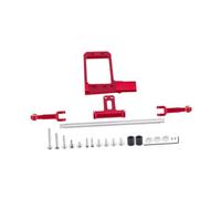 Luwecf Servo Mount Hydraulic Direering Kit pour 1/10 RC Crawler Vehicles, Rouge