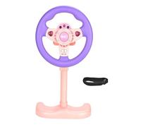 Luwecf Simulateur de Volant Jouet de Conduite Interactive Jouet Musical Lumineux Apprentissage Des Gestes Éducatifs Matériau PP pour Mo, Violet