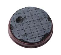 Luwecf Socle Présentoir pour Modèle 1/64 Base Miniature Plateforme d'Exposition Support de Figurine Plateau Rond Aspect Ruines Approprié à Collection Bureau, 6.5 Cm