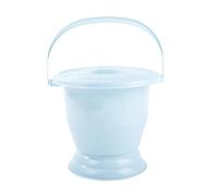 Luwecf Spittoon Urinal Muni de Couvercle Urinoir de Chambre Récipient avec Poignée Seau Pot Portable Fabrication en Pp Conçu pour Déplacement Adapté, Bleu