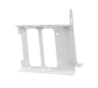 Luwecf Support de Montage SSD Double Adaptateur HDD Métal Plateau Vis Inclus Montage Efficace Convient Ordinateur de Bureau Installation Domestique, Blanc
