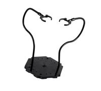 Luwecf Support pour Figurine d'action Chevalet Piédestal Étagère Porte-modèle Assemblage Facile pour Maintien Sûr Adapté pour Amateurs et Décor de Bureau Bas, Noir