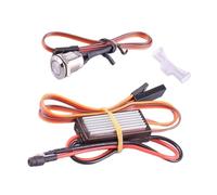 Luwecf Système de préchauffage à bord Pièces de rechange RC Avion RC Hobby Réparation Universel Portable avec indicateur LED RCD3007 Allumage du moteur RC, Noir Droit