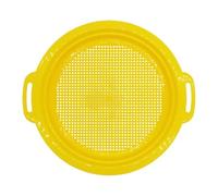 Luwecf Tamis à Sable Jouet Plage Passoire pour Enfants avec Poignée Solide en Pp Fonction Double Heure Sablier Adapté Jardin, Jaune