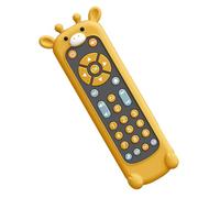 Luwecf Télécommande de Télévision Réaliste pour Tout-petits, Jouet Musical, Télécommande de Télévision, Jouets Sensoriels, Jouets pour Bébés de 1, 2 et 3 Ans, Étui girafe noir