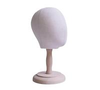 Luwecf Tête de Mannequin, Support pour Perruques Enfantines avec Base, Présentoir pour Perruques et Chapeaux, Idéal pour Le Coiffage, Le Séchage et La Coiffu