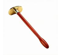 Luwecf Traditional Scraping Plat Instrument de, Planche De Gua Sha Tai Chi En Bois De Poirier Rouge Et Laiton Version Longue + Huile Essentielle + Carte D Acupoints