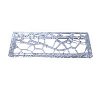 Luwecf Transparent Boîtier Clavier Étui Polycarbonate Diffusion Lumière Accessoire DIY Structure Convient aux Passionnés Configuration Informatique Gaming Création Personnelle, Cristal Clair