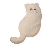 Luwecf Trousse à Crayons, Organiseur de Papeterie, Portable, Cadeaux, Fournitures, Pochette de Rangement Polyvalente avec Chat de Dessin Animé, Trousse de Ma, Blanc