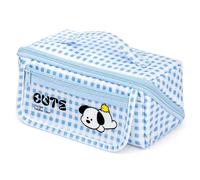 Luwecf Trousse à Crayons Scolaire Chien, Bleu | Poche intérieure cachée, Organisateur Bureau, Organisation s gommes, Pour les débutants