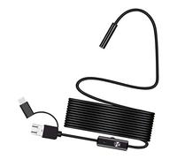 Luwecf USB Android Caméra Flexible Câble Étanche Réglable Lumière Enregistreur Images Vidéos Adapté Smartphone Ordinateur Inspection, 3.5m