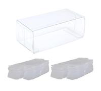 Luwecf Vitrine de Luxe pour Modèles Réduits de Voitures à L'échelle 1/64, Boîtes D'affichage Transparentes pour Collections Miniatures, Valise L Double Voitures