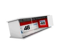 Luwecf Vitrine de Voiture Miniature Moulée sous Pression à L'échelle 1/64 avec Lumières LED, Vitrine de Garage pour Véhicules avec Scène de Stationnement de, Style b