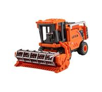 Luwecf Voiture de ferme jouet moissonneuse-batteuse pour enfants, ensemble de machines agricoles, Orange