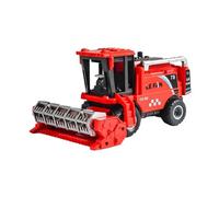 Luwecf Voiture de ferme jouet moissonneuse-batteuse pour enfants, ensemble de machines agricoles, Rouge
