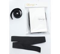 Luwigs Lot de 6 lastiques noirs pour perruques, accessoires pour la fabrication de perruques, de dentelles frontales et de fermetures lacets,