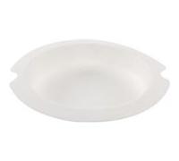 LUX Assiette ronde blanche en canne à sucre Ø 16 cm 600 unités Betik 1