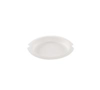 LUX Assiette ronde blanche en canne à sucre Ø 20 cm 600 unités Betik