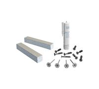 LUX ELEMENTS kit de montage pour habillage de baignoire, TOP-KIT LTOPE1053, blanc