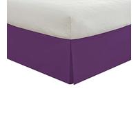 Lux Hotel Cache-sommier plissé Classique de 35,6 cm de Long, Double XL, Violet