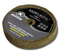 Lux Metal - Disque de Polissage Excellente sur tous les Métaux (Medium Hard 100 mm) - Idéal pour Aluminium, Acier Inoxydable, Laiton, Cuivre, Bronze, Fer, Chromages - À utiliser avec une Pâte Abrasive