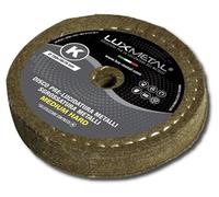 Lux Metal - Disque de Polissage Excellente sur tous les Métaux (Medium Hard 150 mm) - Idéal pour Aluminium, Acier Inoxydable, Laiton, Cuivre, Bronze, Fer, Chromages - À utiliser avec une Pâte Abrasive