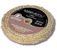 Lux Metal - Disque de Polissage Excellente sur tous les Métaux (Ultra Hard 150 mm) - Idéal pour Aluminium, Acier Inoxydable, Laiton, Cuivre, Bronze, Fer, Chromages - À utiliser avec une Pâte Abrasive