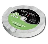Lux Metal - Disque de Polissage Excellente sur tous les Métaux (Ultra Soft 150 mm) - Idéal pour Aluminium, Acier Inoxydable, Laiton, Cuivre, Bronze, Fer, Chromages - À utiliser avec une Pâte Abrasive