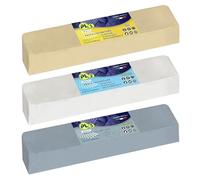 Lux Metal - Kit 3 Pâte de Polissage Abrasive pour Plastique 1 KG - PL1-PL2-PL3 (Fine-S.Fine-Ultra Fine) Polissage Transparent Plexiglas Polycarbonate Plastique Polissage Supprimer les Rayures Renouvel