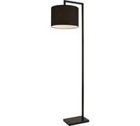 Lampadaire Premium XL [lux.pro] Lampadaire Lampe à Pied avec Abat-jour Métal et Tissu Noir 161 cm
