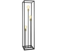 Lampadaire Groningen Métal 3 x E27 140 x 30 x 30 cm Noir [lux.pro]