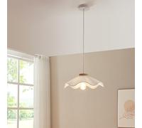 lux.pro Suspension Luminaire Moderne Stylé Plafonnier Éclairage Suspendu E27 60W Assemblage Simple Stable Élégant Salon Chambre Bureau Métal Hauteur Totale 144 cm Blanc
