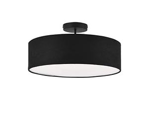 lux.pro Suspension Luminaire Suspendue Plafonnier Lampe de Plafond 3 x E27 Plastique Organza Diamètre 45 cm Noir Blanc