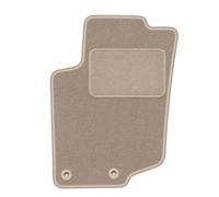 LUX Tapis Conducteur Moquette sur Mesure pour Peugeot 207 2006-2012, Beige