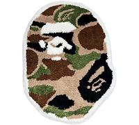 Luxape Tapis Bape - Camouflage - Fait à la main et de qualité supérieure - 70 x 50 cm (l x L) - Tapis de bain Hypebeast Decor - salon, chambre à coucher, chambre d'enfant, paillasson - Tapis de bain