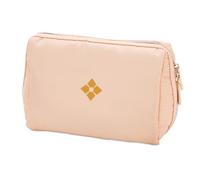 LUXAYA Idée cadeau - Trousse de maquillage dans une boîte cadeau, cadeau unique pour femme, cadeau d'anniversaire pour fille, sœur, maman, amie, petite trousse de maquillage de voyage étanche, beige,