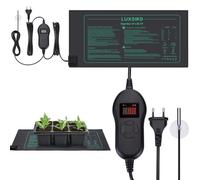 LUXBIRD Tapis chauffant, Tapis chauffant pour semis avec thermostat et sonde NTC, Étanche IP67, 30 Watts, Idéal pour les plantations d'intérieur, Brassage à domicile, et les fermentations de bricolage