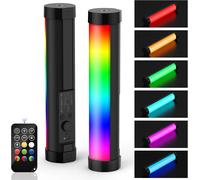 LUXCEO P100 RGB Tube Eclairage Video,Lampe Photo Portable pour Tiktok,Youtube,Tournage Vidéo,Éclairage Extérieur,CRI 95+,TCLI 99+,2000mAh,3000/6000K