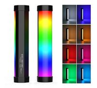 LUXCEO V8 Lampe vidéo LED RVB, CRI 95+, Batterie intégrée 2000 mAh, 3000 K/6000 K, luminosité réglable de 5 à 100%, 4 Effets pour TikTok, Vlog, Youtube, Photographie, LU-V8