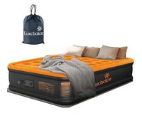 Luxchioce Lit Gonflable électriques 2 Personnes Matelas Gonflable avec Pompe électrique intégrée Matelas Gonflable pour lit d'invité Haut de Gamme pour Le Camping ou la Maison