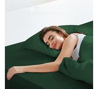 LuxClub Drap Housse 140x200 cm, 100% Coton Jersey avec Coins Élastiqués pour Matelas de 30-40 cm, Doux sans Plis pour Matelas Protégé Vert foncé